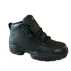 Red Wing Waterproof Boots 6680 Men's Sz 8 E2 New Black Tech Toe Safety Hiker